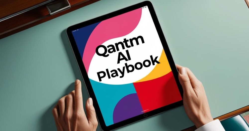 Qantm AI Playbook on iPad